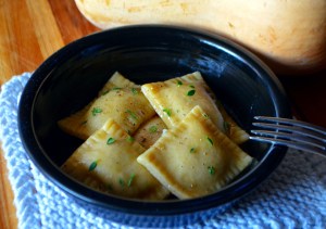 Butternut Squash Ravioli in Sage Butter Sauce
