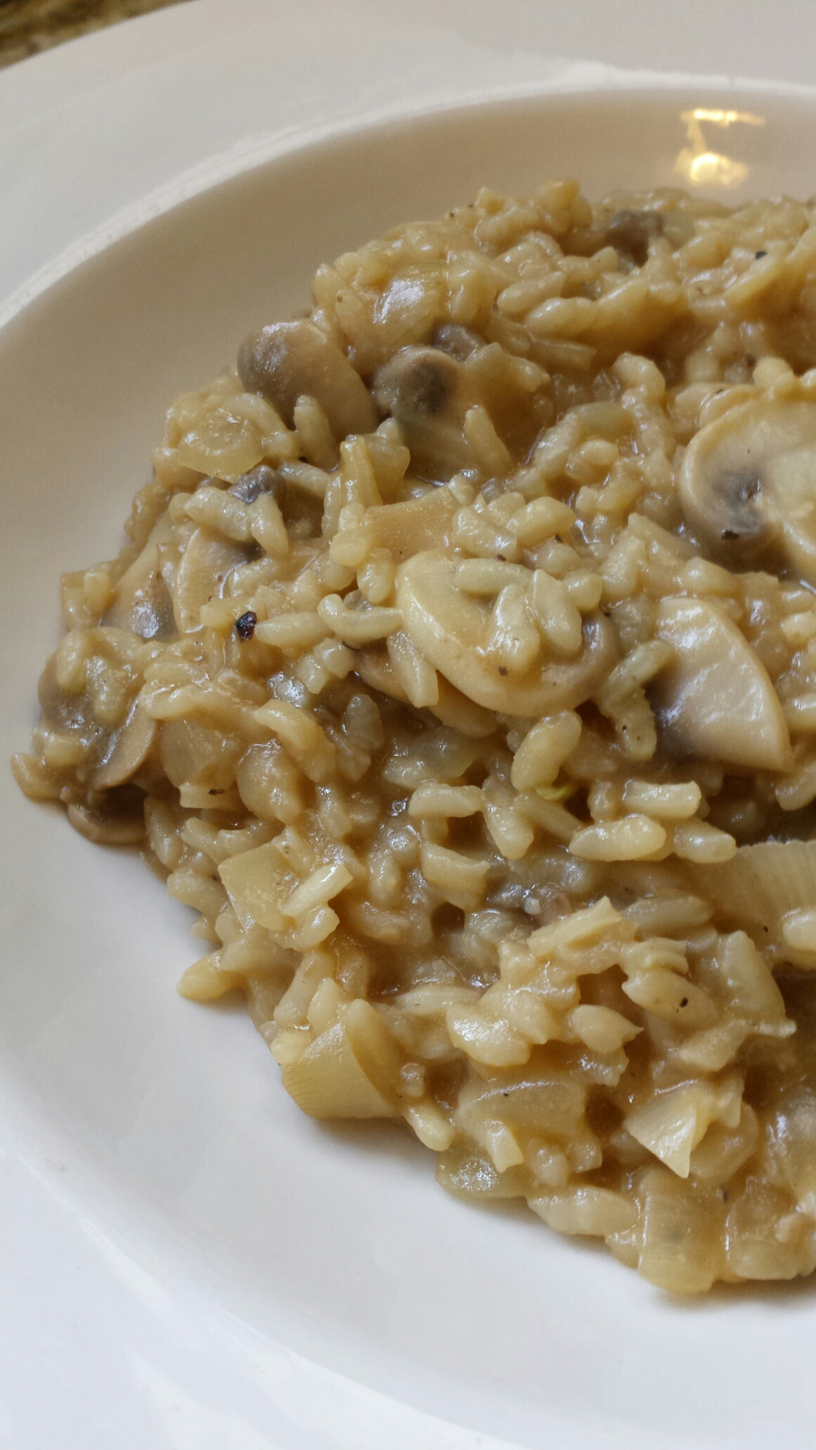 Mushroom and Onion Risotto