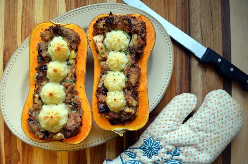 Thanksgiving Stuffed Squash | Avocados and Ales